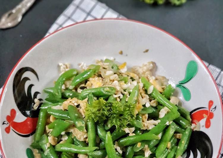 Oseng Buncis Telur Pedas