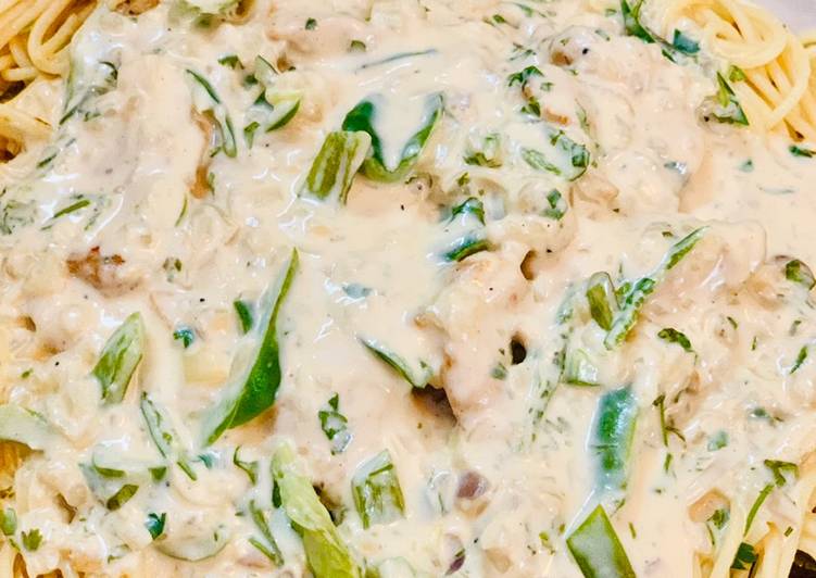 Steps to Prepare Any-night-of-the-week Alfredo Chicken Pasta