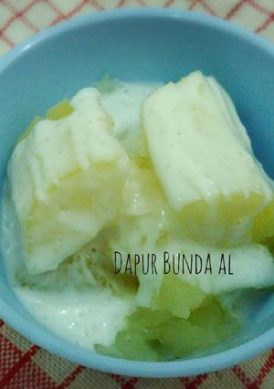 Foto resep Singkong saus santan nyummy