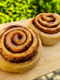 Mogyorókrémes, fahéjas csiga (cukormentes, teljes kiőrlésű) recept fotója