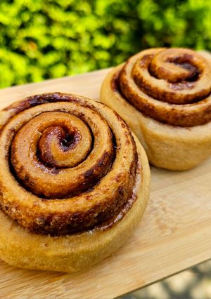 Mogyorókrémes, fahéjas csiga (cukormentes, teljes kiőrlésű) recept fotója