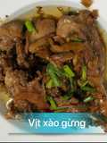 Vịt xào gừng