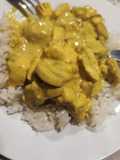 Caril de frango e cogumelos