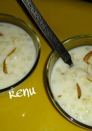 A picture of Sabudana Kheer.