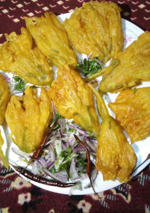 মিস্টি কুমড়া ফুলের পাকুড়া, রেসিপির প্রধান ছবি