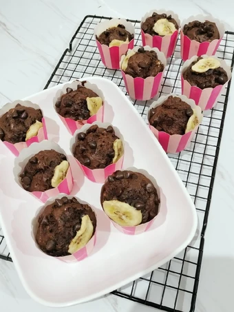 Langkah Mudah untuk Membikin Resep  CHOCO BANANA MUFFIN (MUFFIN PISANG COKLAT) yang Sempurna, Menggugah Selera