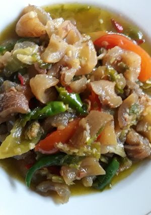 Foto resep Tumis kikil tauco cabe ijo