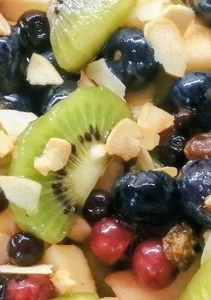 Kivis gyümölcssaláta recept fotója