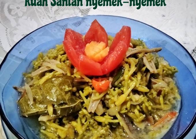 Resep Bunga Pepaya TeriKuah Santan nyemek-nyemek yang Menggugah Selera
