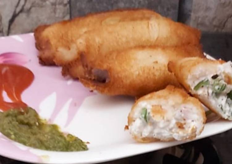 Dahi-paneer roll