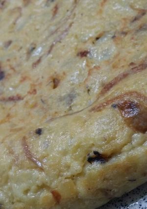 Foto principal de Tortilla con cebolla caramelizada