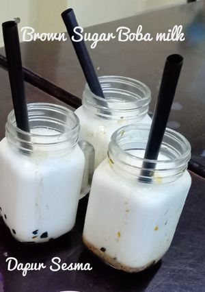 Foto resep Brown Sugar Boba Milk