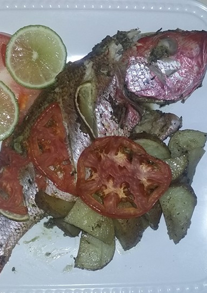 Una foto de Pescado al horno