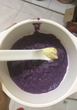 Foto resep MPASI 6+ Puree ubi ungu + brokoli