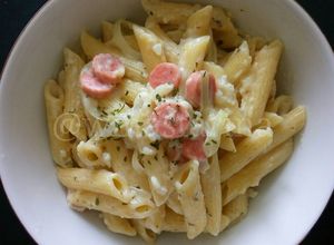 Foto resep Pasta penne saus carbonara
