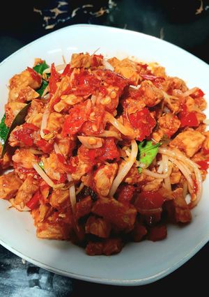Foto resep Tumis Tempe Tauge Sambal Balado Pedas