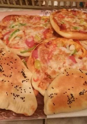 صورة لوصفة بيتزا خضار