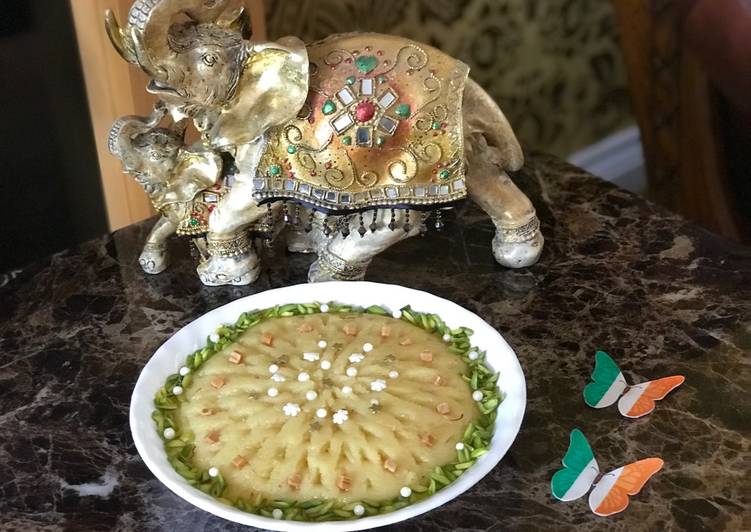 Recipe of Appetizing Coconut and semolina halwa #Ramadan Series # Post 8 # Recipe Contest # Eid Dessert