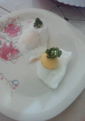 A picture of Poached eggs.
