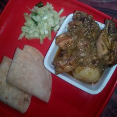 A picture of Dahi coriander chicken.