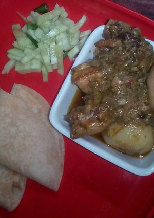 A picture of Dahi coriander chicken.