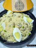 Couscous de blé aux petits pois et fèves fraîches