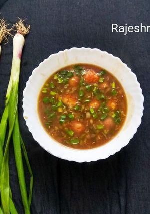 A picture of Veg Munchurian.