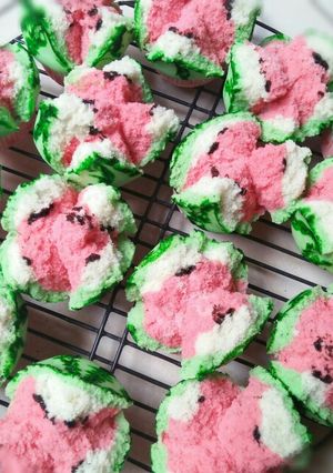 Foto resep Bolu kukus semangka🍉