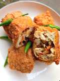 Tahu isi ayam, sayur dan jamur kuping (no tepung)