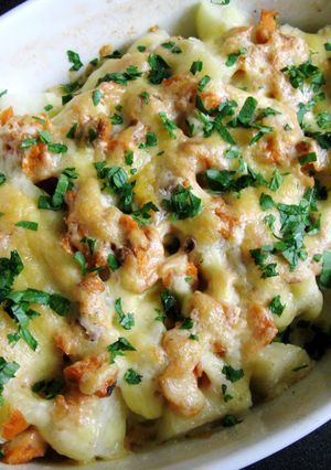A picture of Potato & Canned Salmon Gratin.