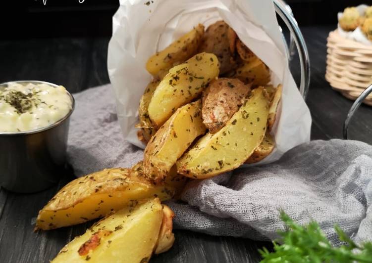 Resep 103. Baked Potato Wedges yang Sempurna