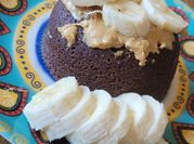 Una foto de mugcake en microondas