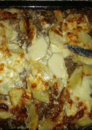 Una foto de Papas gratinadas