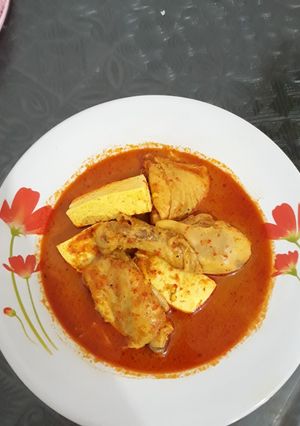 Foto resep Kari Ayam tahu / tofu chicken curry