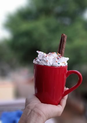 A picture of Decadent chocolate mug cake.