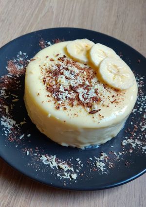 Una foto de Tarta de mango y fruta de la pasión