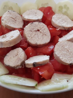 Una foto de Ensalada de huevas de merluza