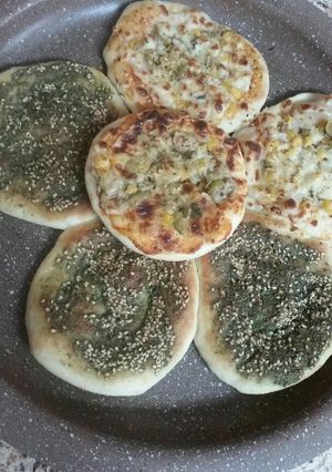 صورة لوصفة ميني بيتزا وزعتر