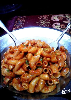 A picture of Simple macaroni pasta recipe.