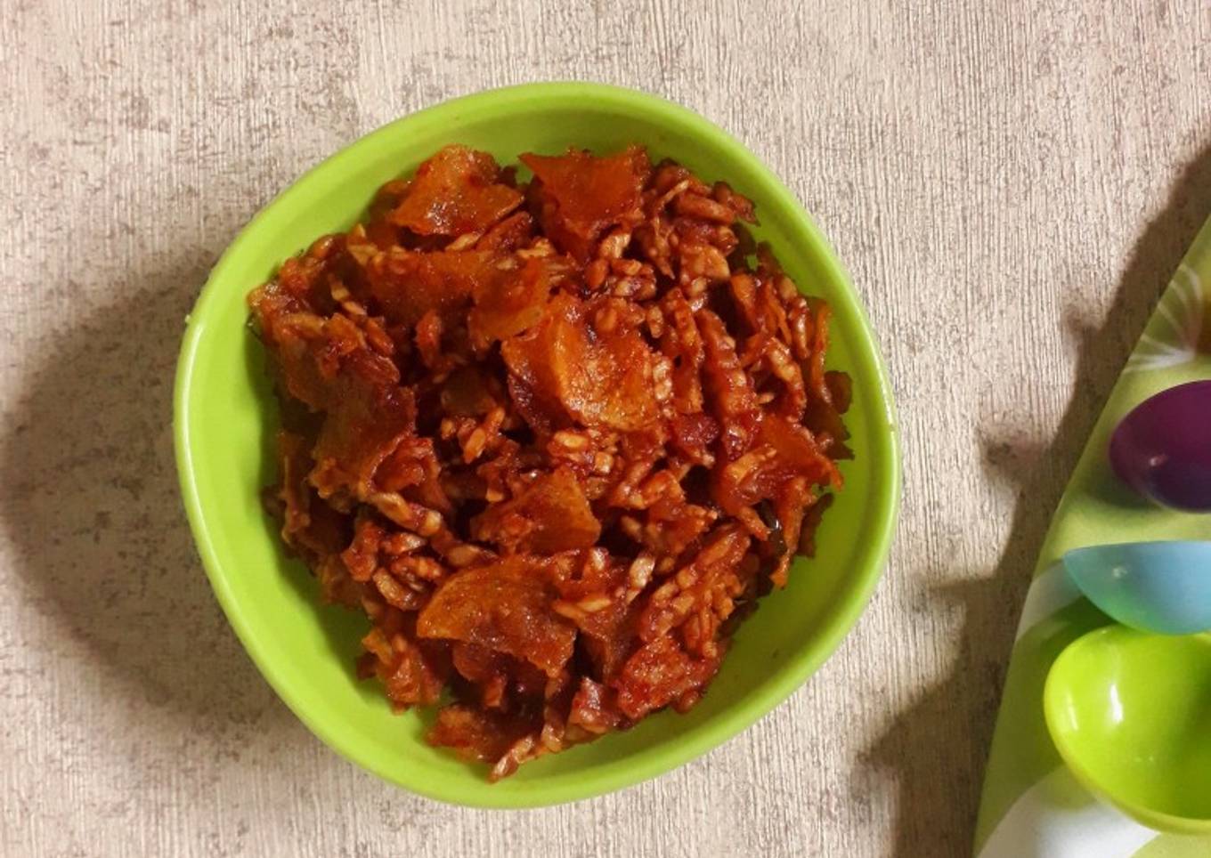 Balado Kering Tempe Kentang