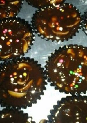 Foto resep Coklat kacang simpel