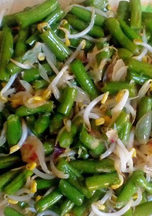 Foto resep Tumis kacang panjang toge
