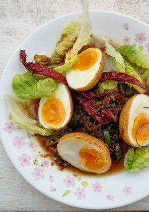A picture of Mother In Law Sweet And Sour Eggs Salad.