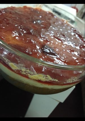 صورة لوصفة تشيز كيك مربى الفراولة 🍓