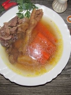 Kakas aprólék leves recept fotója