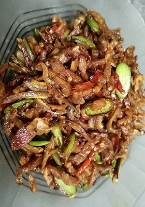 Foto resep Kering tempe teri petai dengan bumbu Iris dan irit