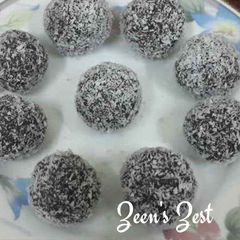 A picture of Instant Cocoa and Coconut Balls.