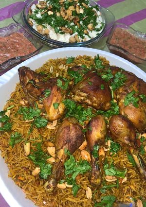 صورة لوصفة كبسة دجاج