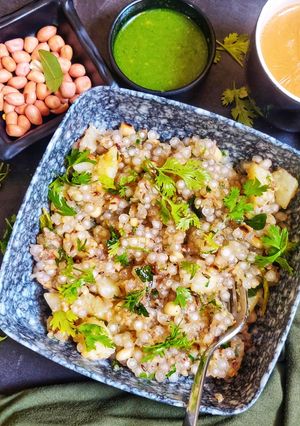 A picture of Sabudana khichdi.