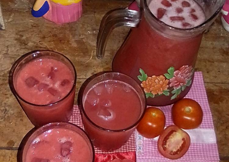 Kiat-kiat mengolah Tomato n Guava Juice gurih